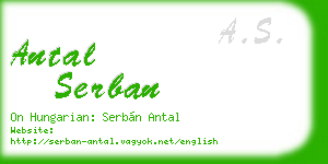 antal serban business card